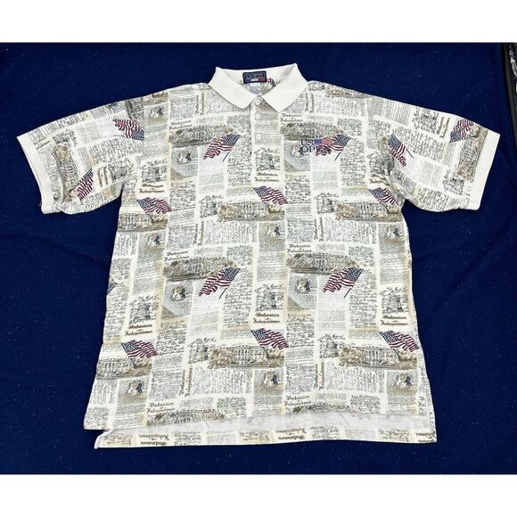 US Open Other - US Open Golf Collection Shirt Men's XL American Flag Declaration of Independence